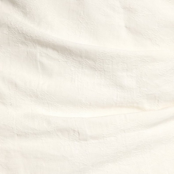 Fair Skies White Jacquard Tie-Back Halter Tulip Mini Dress - Picture 4 of 6